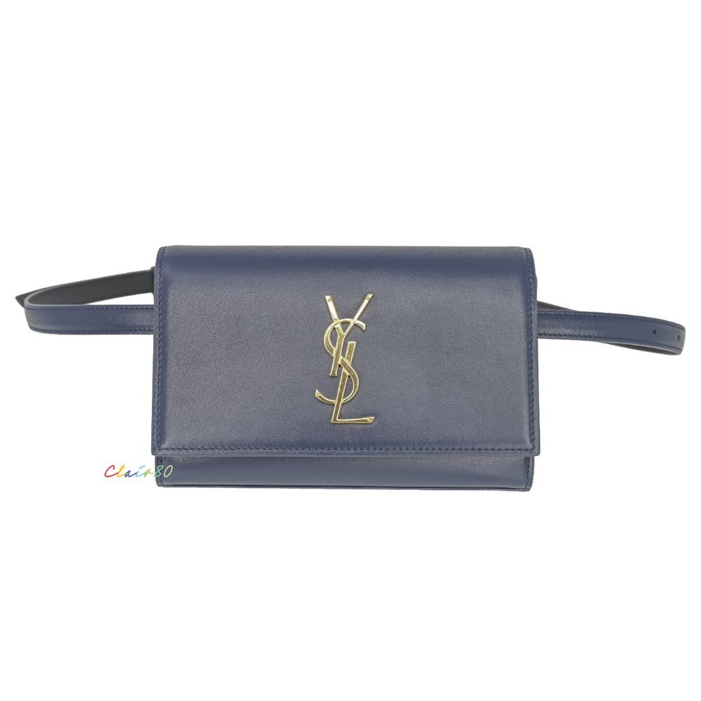 Saint Laurent Monogram Kate Leather Belt Bag Size 85 - Picture 2 of 10